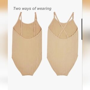🩷🩵Deesorxin Nude Leotard Seamless Ballet Leotards for Girls Size S 3 Piece💜💛